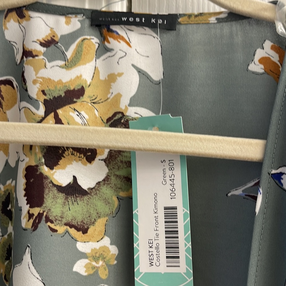 West Kei Costello Tie Front Kimono - Picture 2 of 7